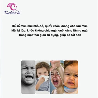 Dụng Cụ Hút Mũi Kichilachi Kèm Nhíp Gắp Rỉ Mũi Và Cọ Ống Hút