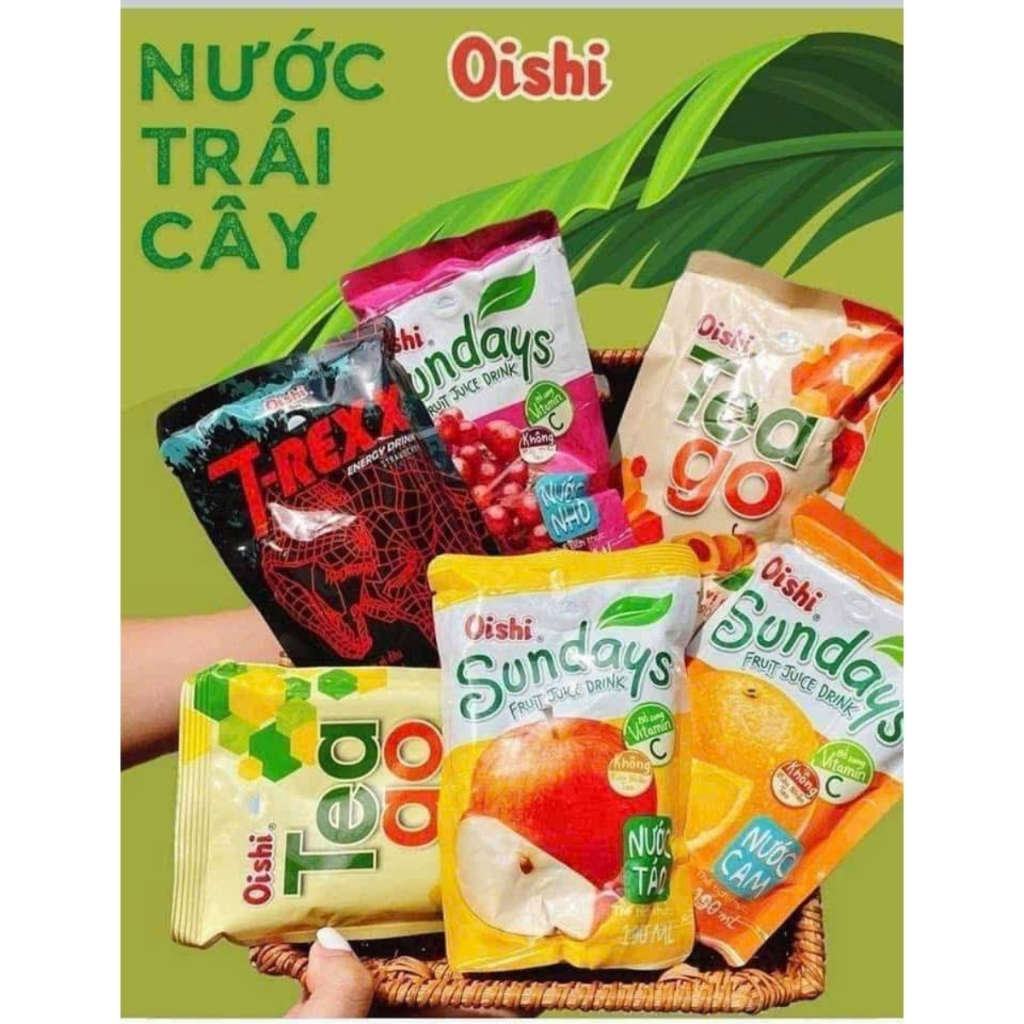 Nước Oishi Vị Trái Cây, Nước Oishi Vị Trái Cây Nhiều Vị, Đồ Uống Giải Khát - Tiệm Ăn Vặt DuDu
