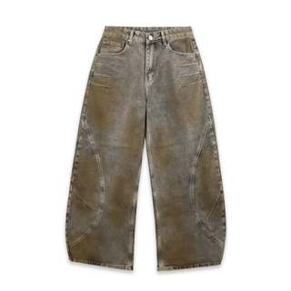 QUÂN SWE ARC WIDE JEANS - MUD FADE