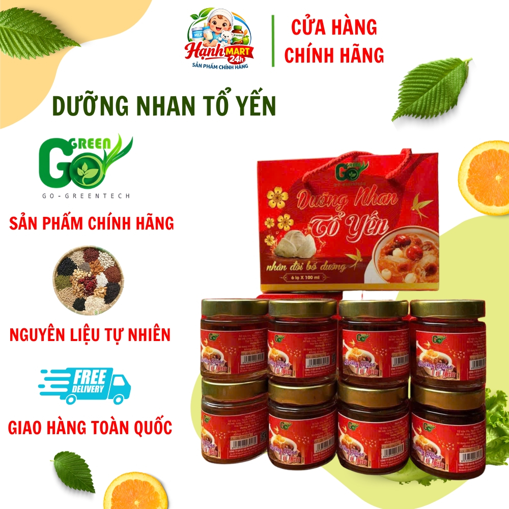 Chè Dưỡng Nhan Tổ Yến Lọ 100ML GreenTech Bồi Bổ Sức Khỏe Tăng Cường Đề Kháng Hỗ Trợ Tiêu Hóa