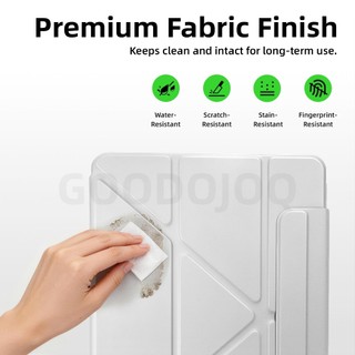 Ốp Lưng Máy Tính Bảng GOOJODOQ Đa Năng - Gập Y 4 Góc, Chống Sốc, Siêu Mỏng, Tự Động Sáng Màn Hình