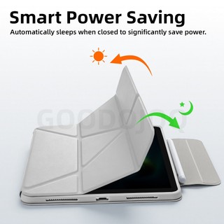 Ốp Lưng Máy Tính Bảng GOOJODOQ Đa Năng - Gập Y 4 Góc, Chống Sốc, Siêu Mỏng, Tự Động Sáng Màn Hình