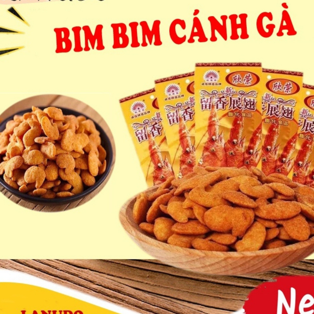 Snack Cánh Gà Chiên Giòn, Bim Bim Cánh Gà Tẩm Vị Thơm Ngon Giòn Tan - Tiệm Ăn Vặt Dudu