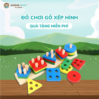 Bộ xếp hình Montessori cho bé