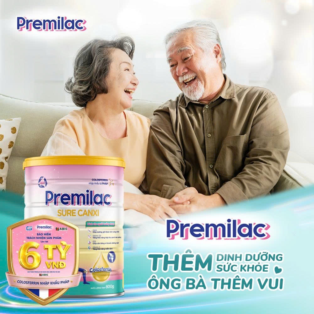Sữa bột Premilac Sure Canxi dành cho xương chắc khỏe -800g