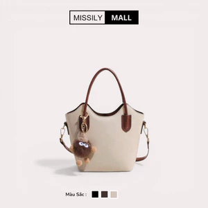 Túi xách nữ đeo chéo, đeo vai MISSILY kiểu dáng vintage sz 20cm (ms086)