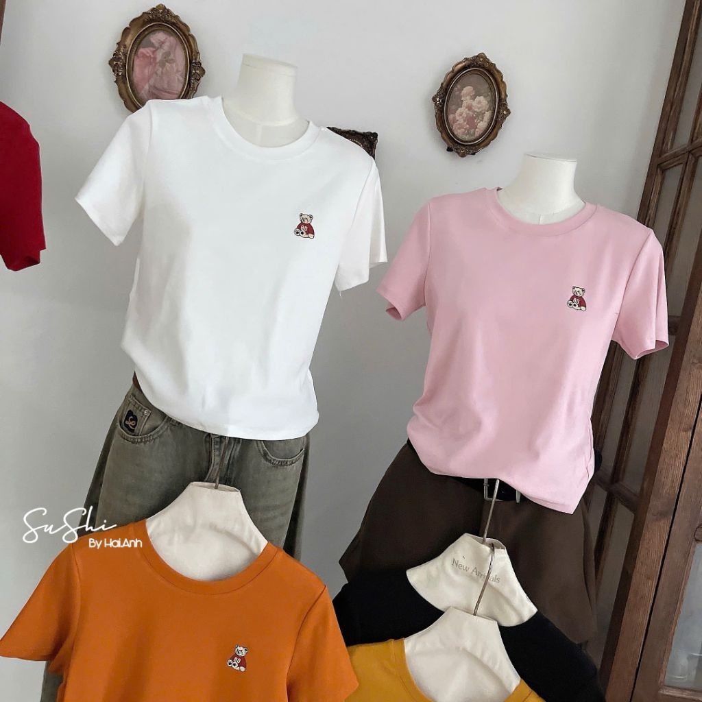 [𝑯𝒂 𝑨𝒏𝒉] Áo Cộc Phông Tang Gấu 🐻 QCL1