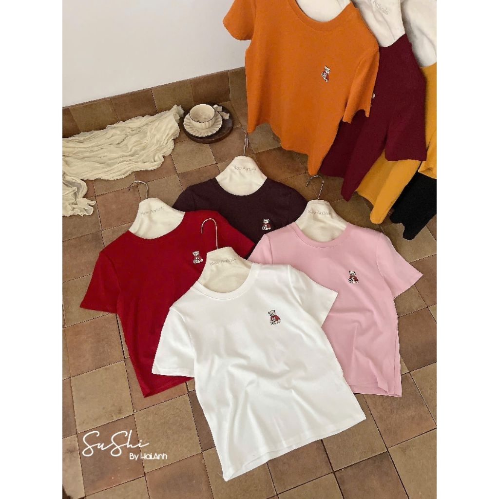 [𝑯𝒂 𝑨𝒏𝒉] Áo Cộc Phông Tang Gấu 🐻 QCL1