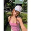 Áo hai dây sát nách màu hồng chấm bi trắng và trắng hello kitty tiểu thư dáng ôm body chất co giãn AHD008- Tiktik