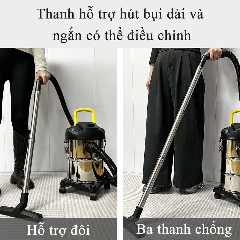 Máy hút bụi công nghiệp gia đình công suất lớn 1200W dung tích 18L tích hợp 3 chế độ hút bụi hút nước thổi gió sử dụn