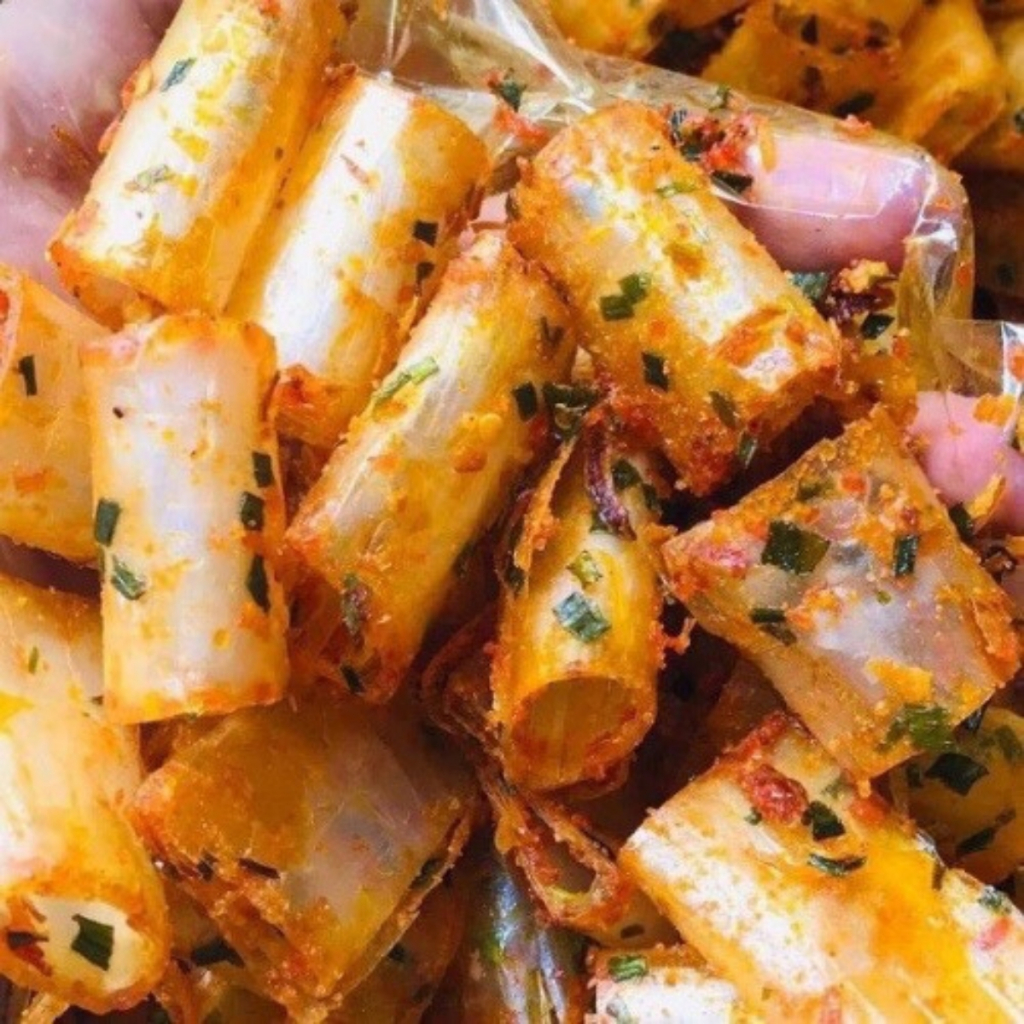 Bánh Tráng Tôm Hành, Bánh Tráng Tẩm Vị Thơm Ngon Ăn Vặt Tuổi Thơ - Tiệm Ăn Vặt DuDu