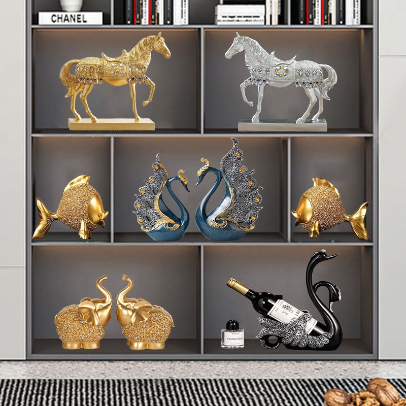 Bộ tượng các mẫu đính đá decor nhà cửa