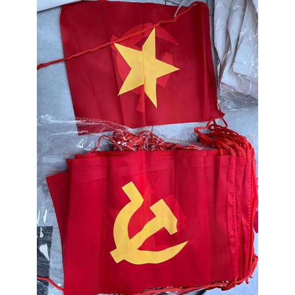 Cờ Đỏ Sao Vàng Treo Tường Nhiều Kích Thước - Cờ Dây Treo Nhà
