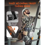 Thang nhôm gấp 4 đoạn nhập khẩu 3,7 - 5,7 mét Chịu Lực 200KG Thang nhôm đa năng, có thiết bị khóa tự động — ảnh 2
