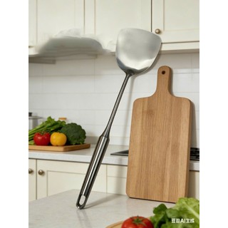 Vá xẻng inox loại tốt tay cầm thoải mái, viền bo tròn không gây trầy xước,