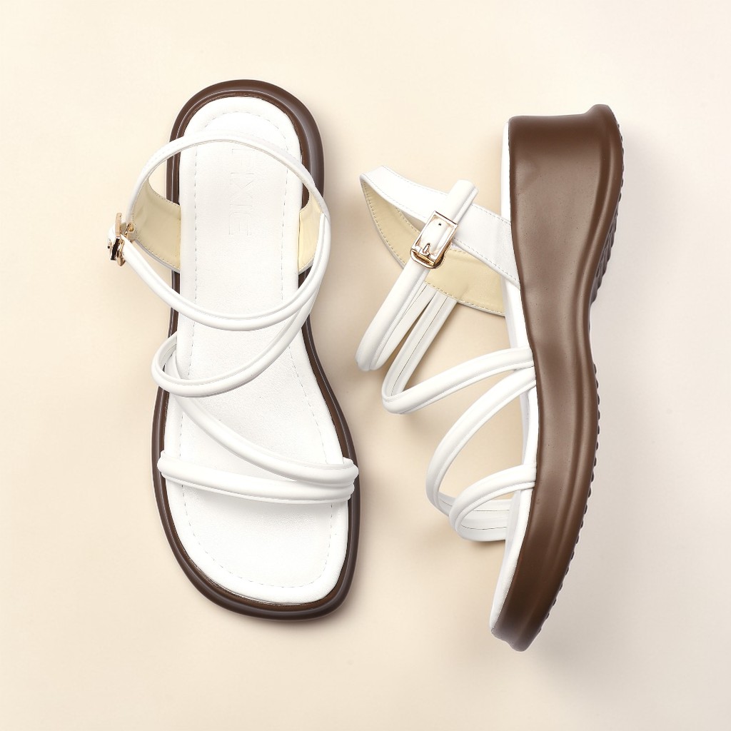 Giày Sandal Nữ Đế Xuồng 5cm Quai Mảnh Pixie H307