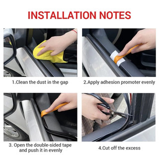SEAMETAL Dải dán đóng kín khe cửa sổ xe hơi bằng cao su chống ồn cách nhiệt chống chịu thời tiết tiện lợi