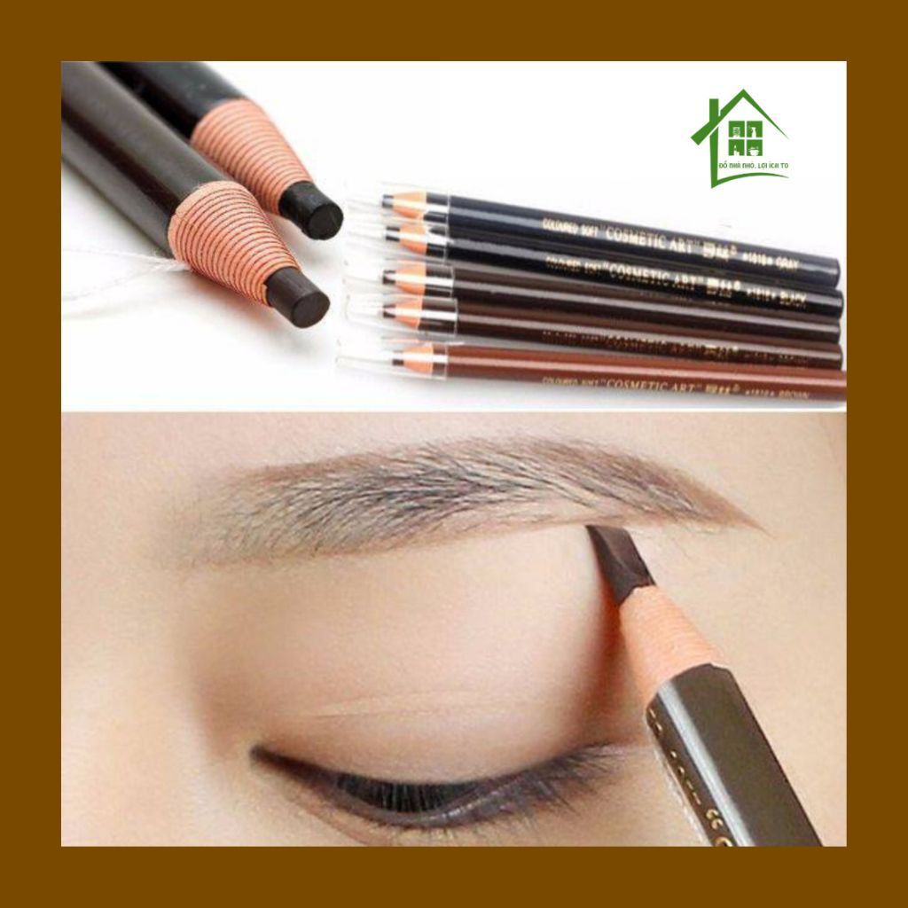 Chì xé kẻ chân mày Cosmetic Art Eyebrow Pencil, bút trang điểm mắt gảy sợi, đẹp tự nhiên.