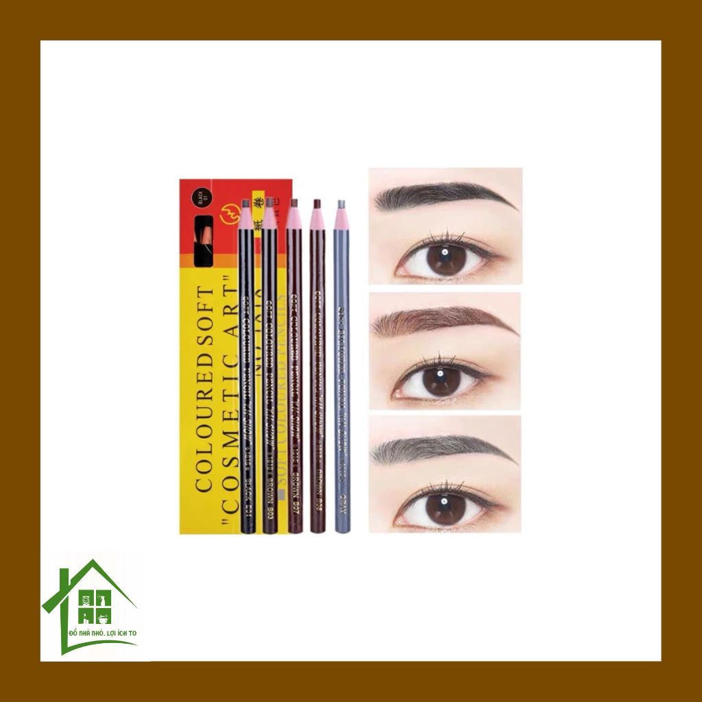 Chì xé kẻ chân mày Cosmetic Art Eyebrow Pencil, bút trang điểm mắt gảy sợi, đẹp tự nhiên.