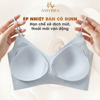 [ BST 2026 ] Áo Ngực Nữ Không Gọng Ôm Ngực Mềm Mại, Áo Lót Đúc Su Tàng Hình Thoáng Khí AMYBRA A01