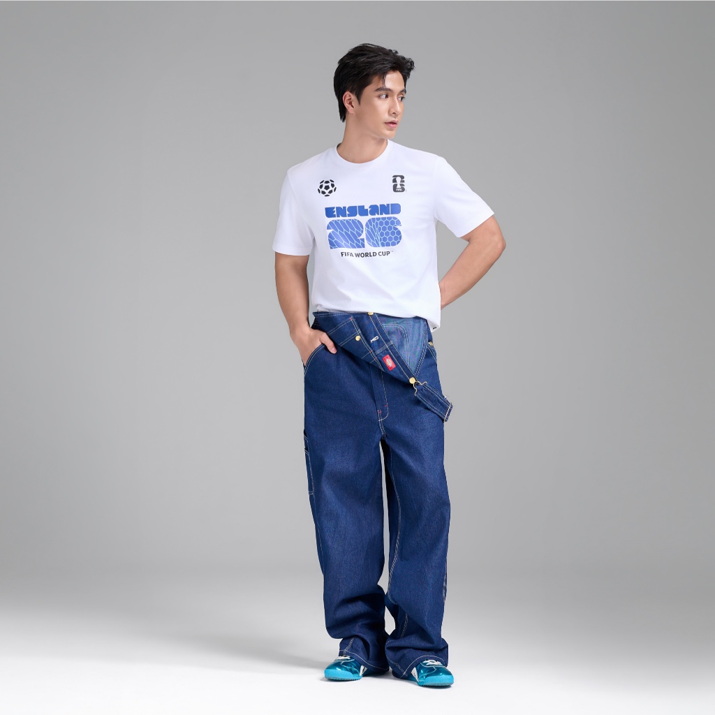 [TẶNG TẤT WC 2026]Áo thun Tshirt nam nữ Cotton Compact World Cup England Edition 26, Áo cổ vũ đội tuyển Anh thoáng khí