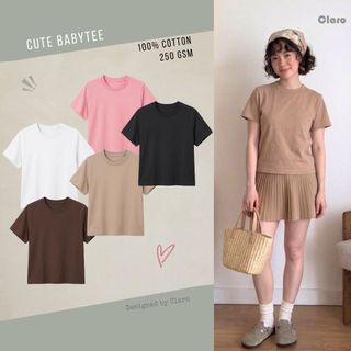 Áo thun Babytee basic hot trend cotton cao cấp phong cách hàn quốc xinh xắn
