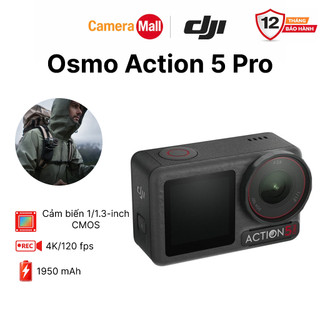 DJI Osmo Action 5 Pro – Camera hành động chuyên nghiệp, quay vlog 4K/120fps Chính Hãng