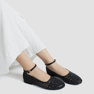 Giày Búp Bê BELINA Nữ Đế Bệt Mũi Nhọn Da PU Lưới Mary Jane Phong Cách Nhẹ Nhàng | MIDORI FOR MAN