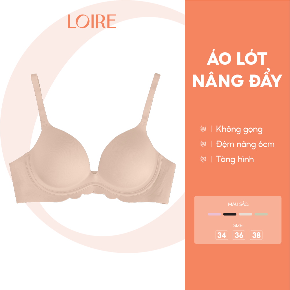 [Áo Lót Mặc Áo Dài] Áo Lót Siêu Nâng Loire Al250716 Đệm Dày 6cm Chất Su Mềm Mại