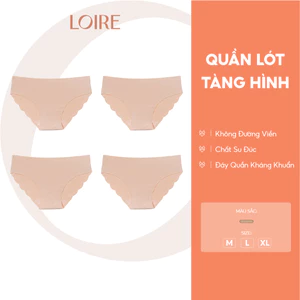COMBO 4 Quần Lót Tàng Hình Su Đúc Không Đường May Không Lộ Viền Khi Mặc Loirechic QSD04 - Màu Da
