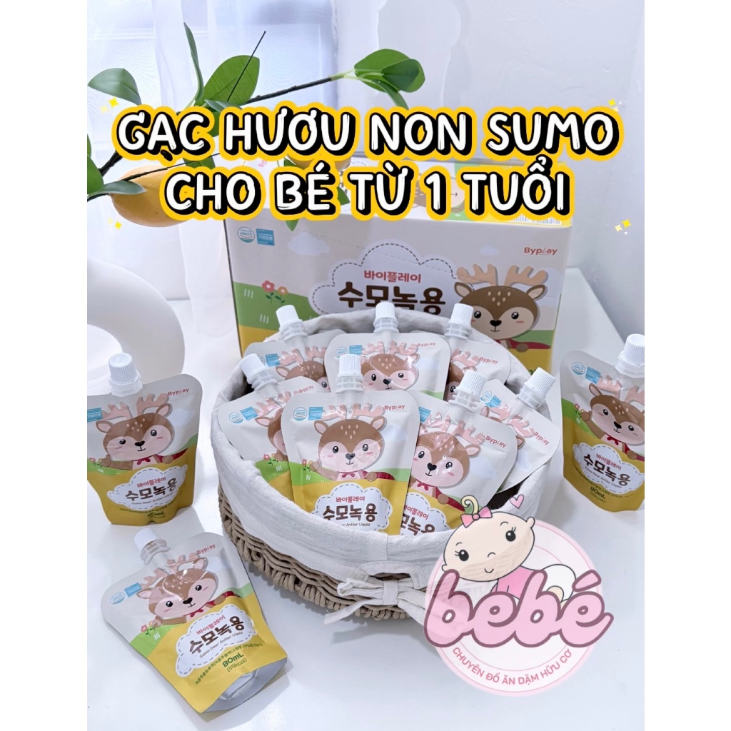 Gạc hươu non canxi tươi Sumo, Bebedang Hàn Quốc hỗ trợ tăng cân, tăng đề kháng, giúp bé ăn ngon
