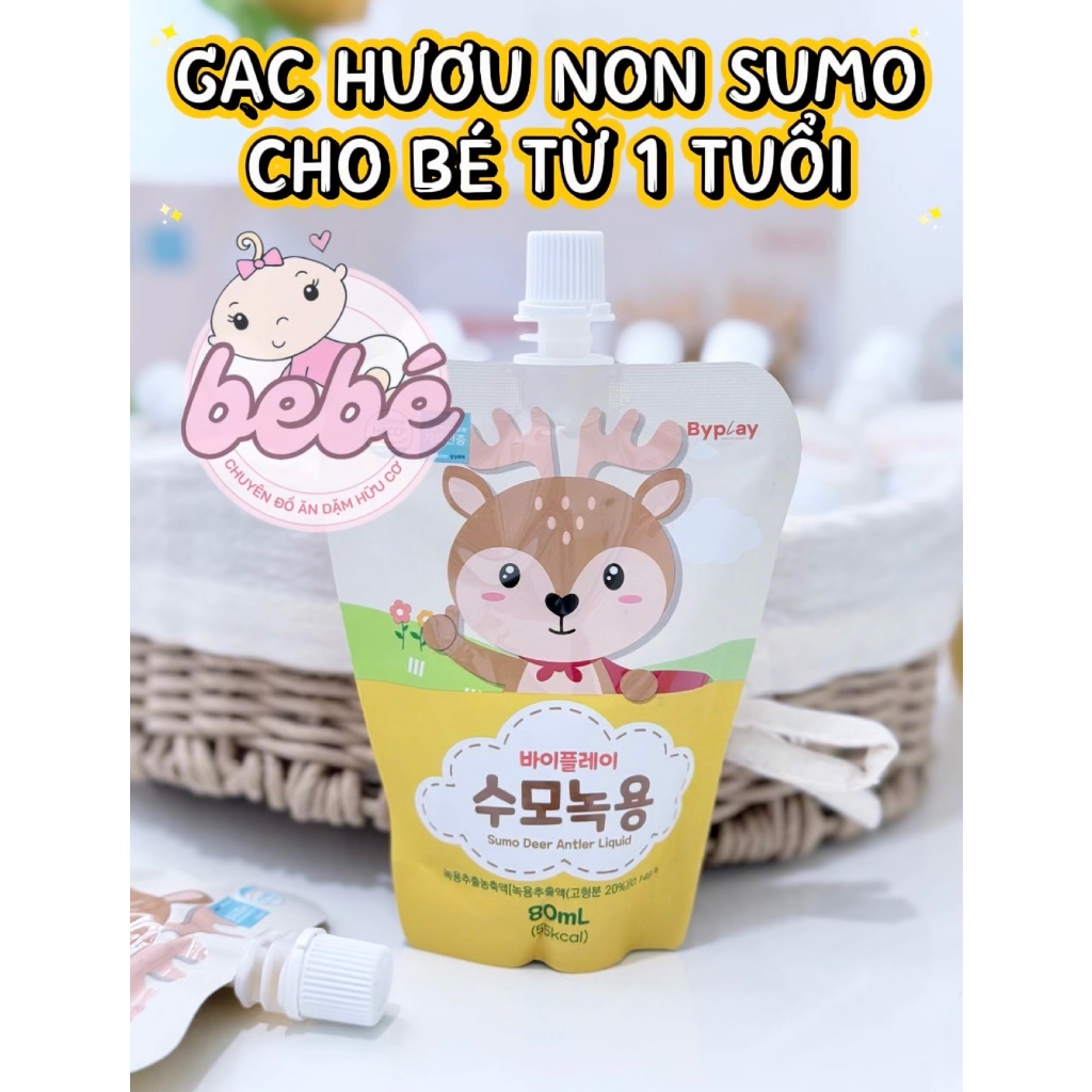 Gạc hươu non canxi tươi Sumo, Bebedang Hàn Quốc hỗ trợ tăng cân, tăng đề kháng, giúp bé ăn ngon