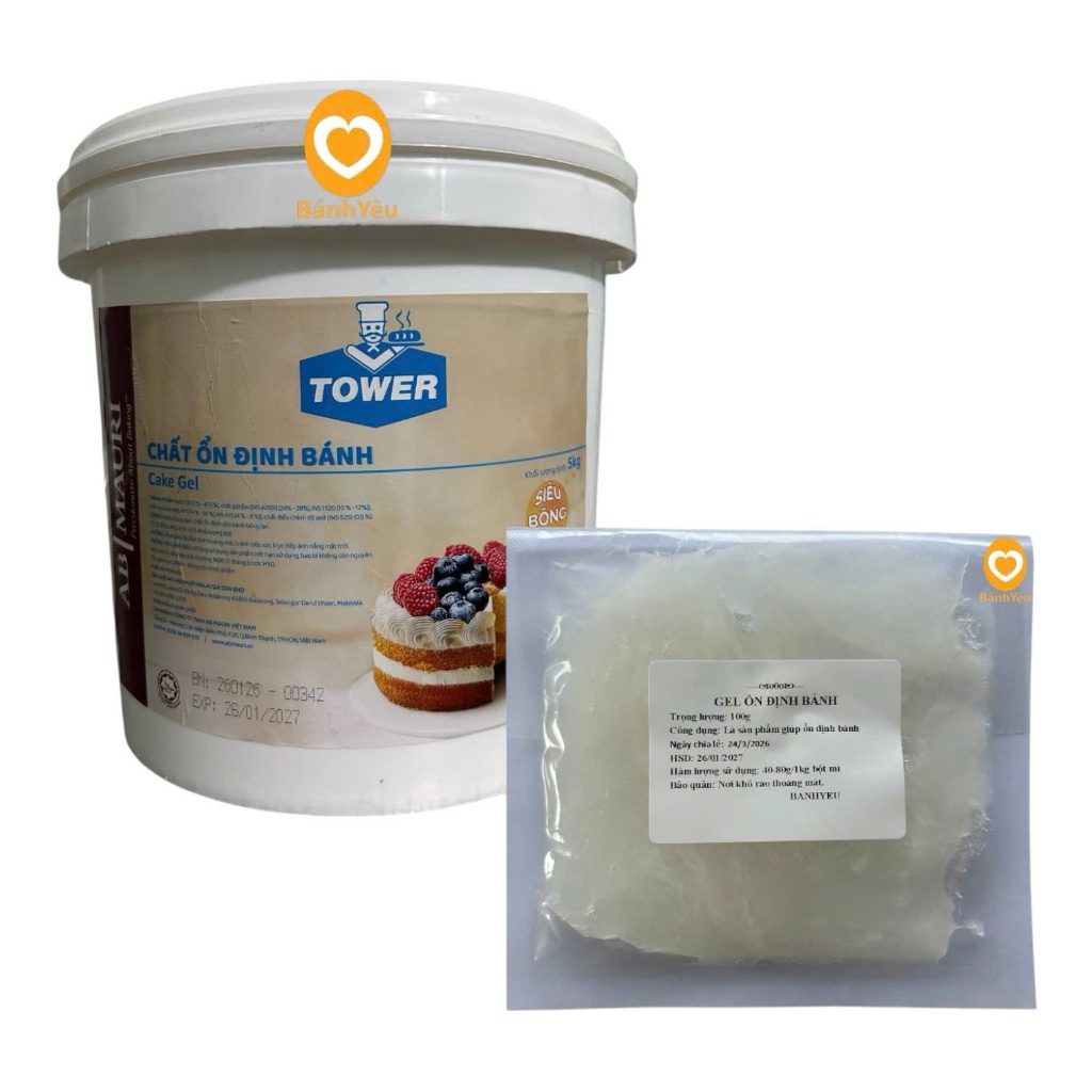 Gel Ổn Định Bánh Bông Lan/Gel Cake BICO/ AB.MAURI Chia LẺ 100g - PL168A
