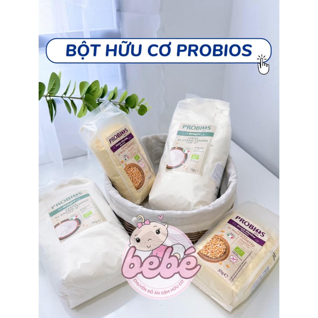 Bột và nguyên liệu hữu cơ làm bánh cho bé. Sima Bio, Probios, Bio Vegan, Ubon,...