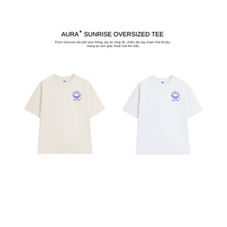 Áo thun Aura✦ Sunblue Oversized Tee 100% Cotton Unisex T-shirt