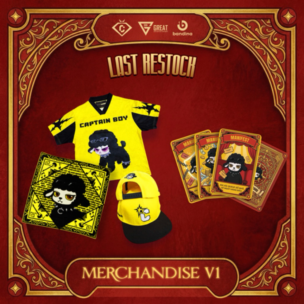 [ĐỌC KỸ MÔ TẢ]Merch Captain Boy - Khăn Bandana Captain, áo Captain, nón ...