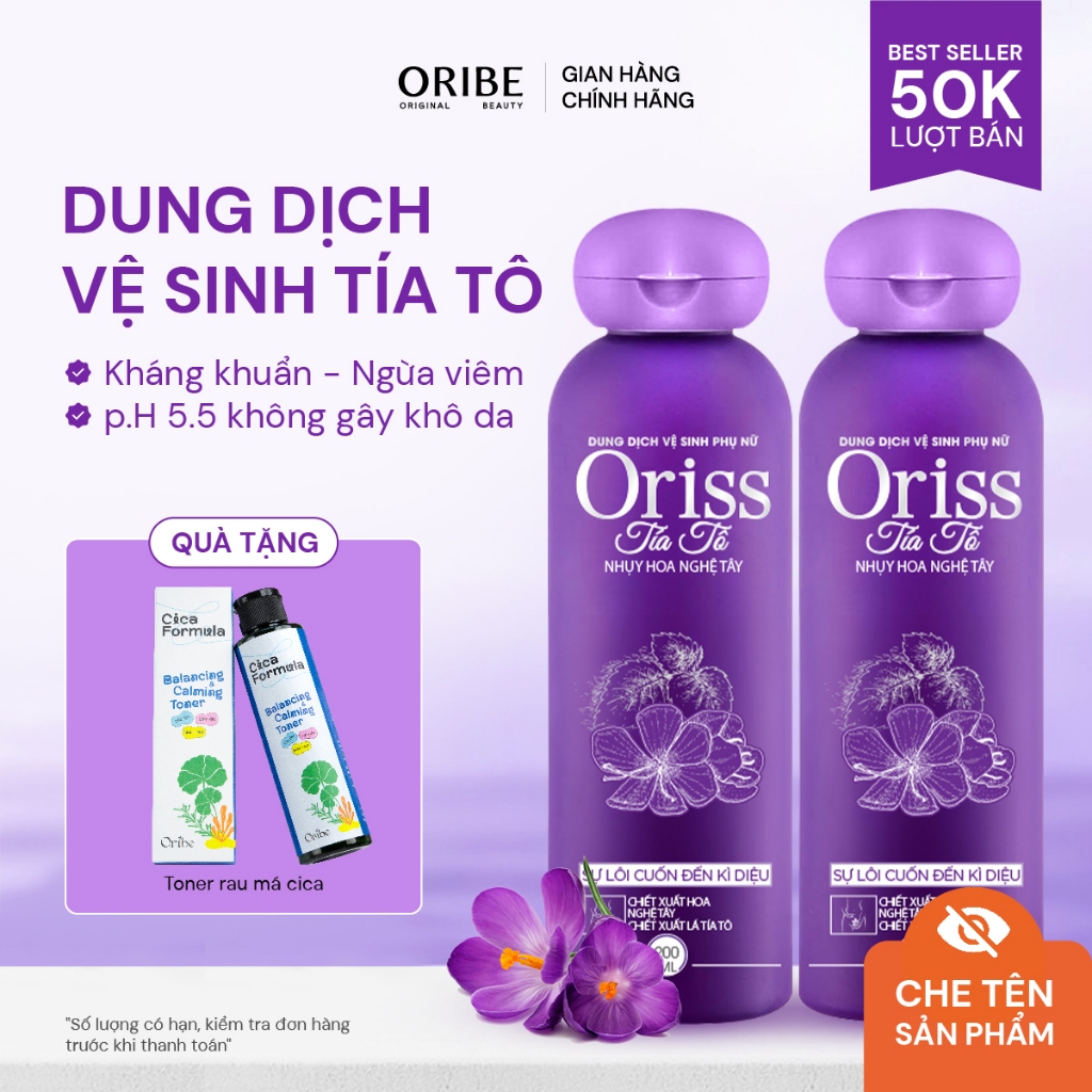 Dung Dịch Vệ Sinh Oriss Tía Tô 200Ml - Hình Ảnh Thực Tế