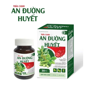 Viên Uống AN ĐƯỜNG HUYẾT - Giúp giảm đường huyết, Giảm nguy cơ biến chứng tiểu đường. Thành phần dây thìa canh, khổ qua