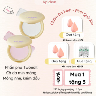 Phấn Phủ Nâng Tông Twoedit by Luna Blur Powder Pact (Nội Địa Hàn) - Kiềm Dầu, Mờ Lỗ Chân Lông, Che Khuyết Điểm