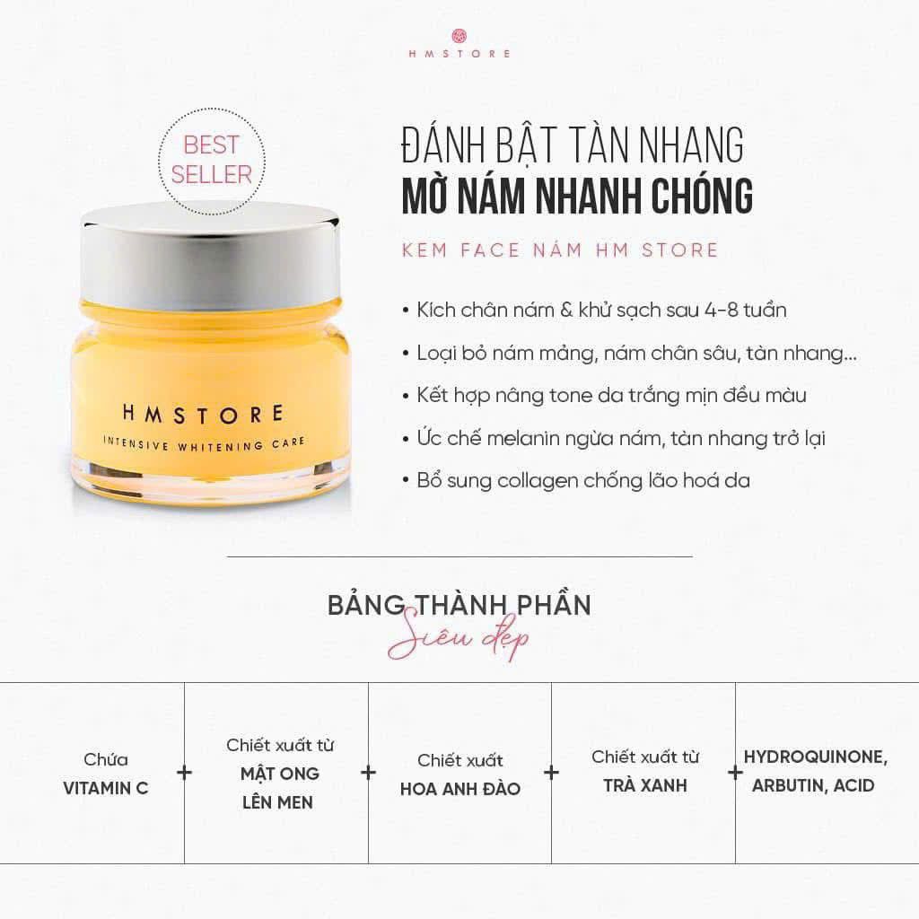 FACE NÁM HM STORE-20 G-MỜ NÁM, TÀN NHANG