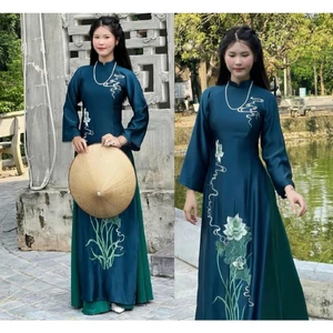 Áo dài thêu dáng ôm truyền thống Áo tân thời mẹ sui mặc đám cưới ăn hỏi lễ tết sang trọng T1524G