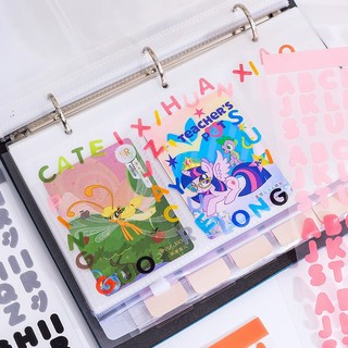 VPP BuJo - Sticker Chữ Size To Nhựa Màu Siêu To ♥  Có Lẻ Tờ và Set 8 Tấm MS 5510 ♥ Hình Dán Màu Sắc Đẹp