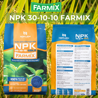 NPK 30-10-10 Gold Farmix – Dinh Dưỡng Cao Đạm Giúp Cây Phát Triển Mạnh (Gói 1KG)