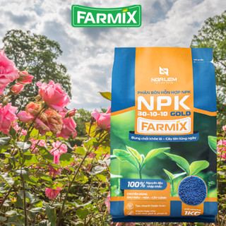 NPK 30-10-10 Gold Farmix – Dinh Dưỡng Cao Đạm Giúp Cây Phát Triển Mạnh (Gói 1KG)