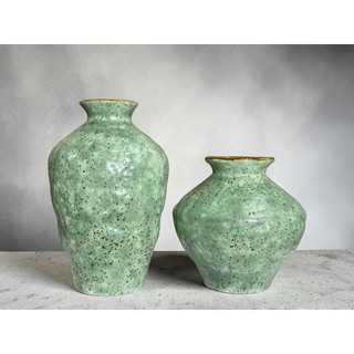 Bình cắm hoa trang trí dáng Đèn Lồng Trái Tim, Phệ gốm sứ Bát Tràng cao cấp cắm hoa xinh, decor trang trí nhà đẹp