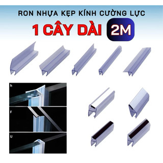150Cm Thanh Nẹp Ron chắn nước chữ H, chữ Y, chữ A, chữ F - Nẹp nhựa ngăn nước cho phòng tắm kính v.v 10mm-12mm