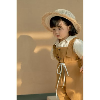 🧸 YẾM SHORT NÂU CHO BÉ – (chỉ yếm nâu)🧸