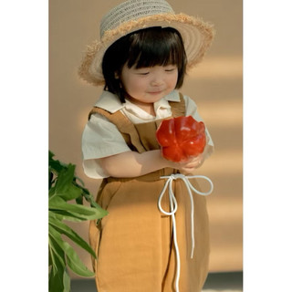 🧸 YẾM SHORT NÂU CHO BÉ – (chỉ yếm nâu)🧸