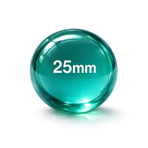 Bi thủy tinh, bi ve 25mm - Màu xanh ngọc | GIÁ RẺ | Từ 2000đ | Combo 10 - 50 viên