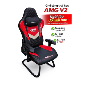 Ghế Gaming Cao Cấp AMG V2 GameZone – Ghế Công Thái Học Ngồi Lâu Không Mỏi – Chân Quỳ Ngả 180° Chịu Lực 200kg